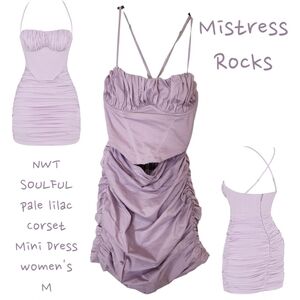 Mistress Rocks Lilac Mini Dress